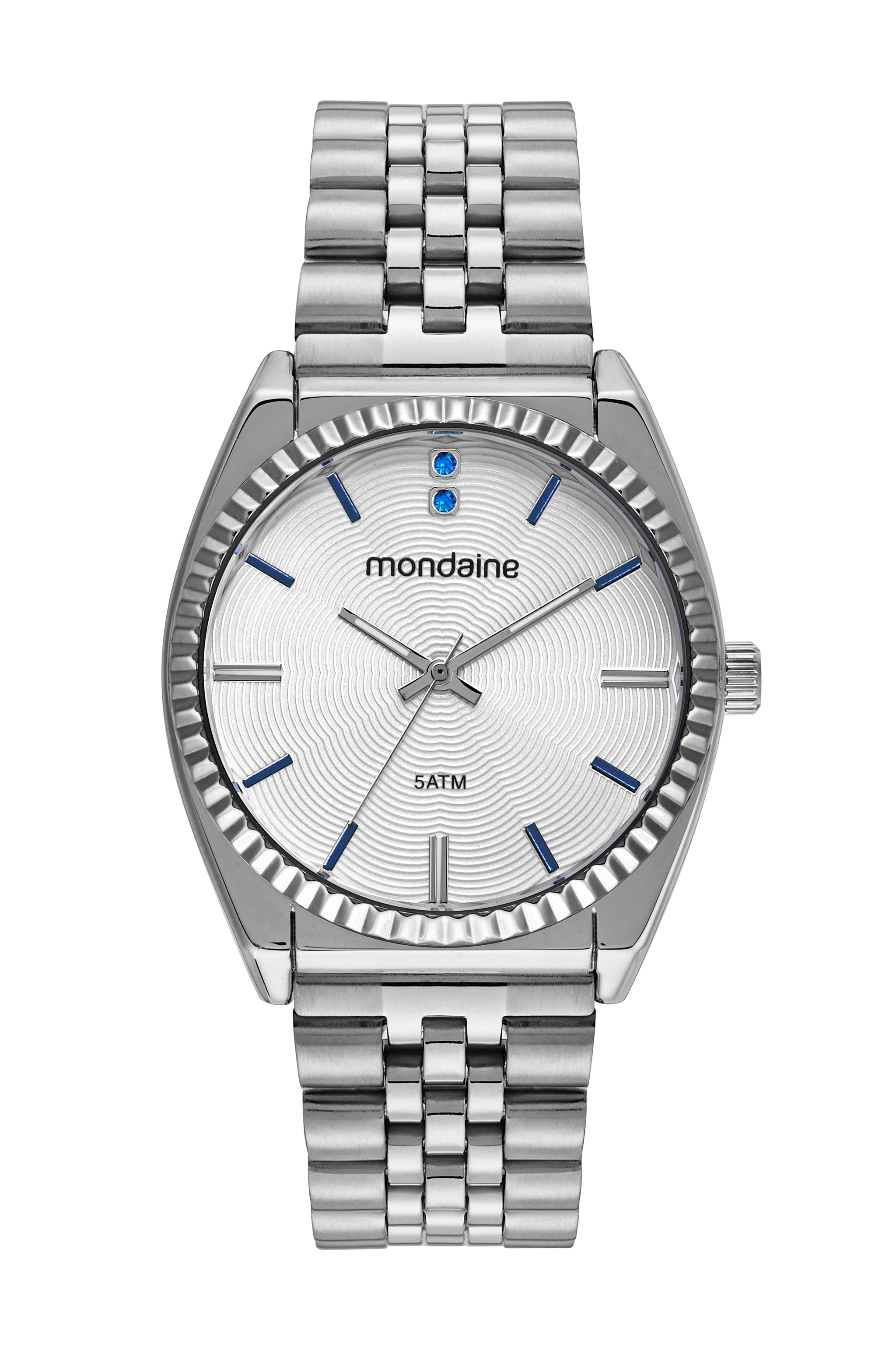 RELÓGIO FEMININO CRISTAIS PRATA MONDAINE – 32580L0MVNE2