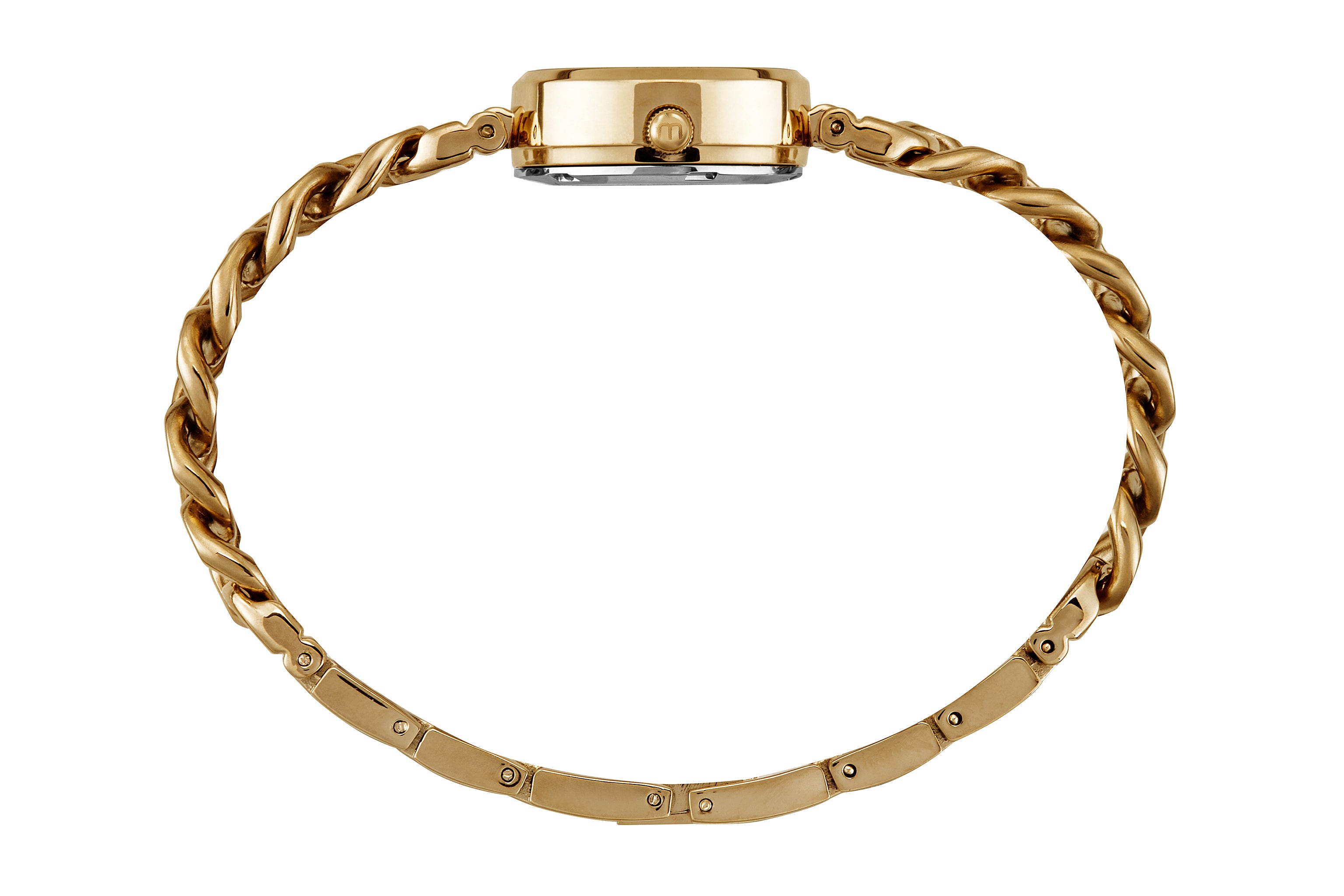 RELÓGIO FEMININO ESPELHADO CORRENTE DOURADO MONDAINE - 32613LPMVDE1