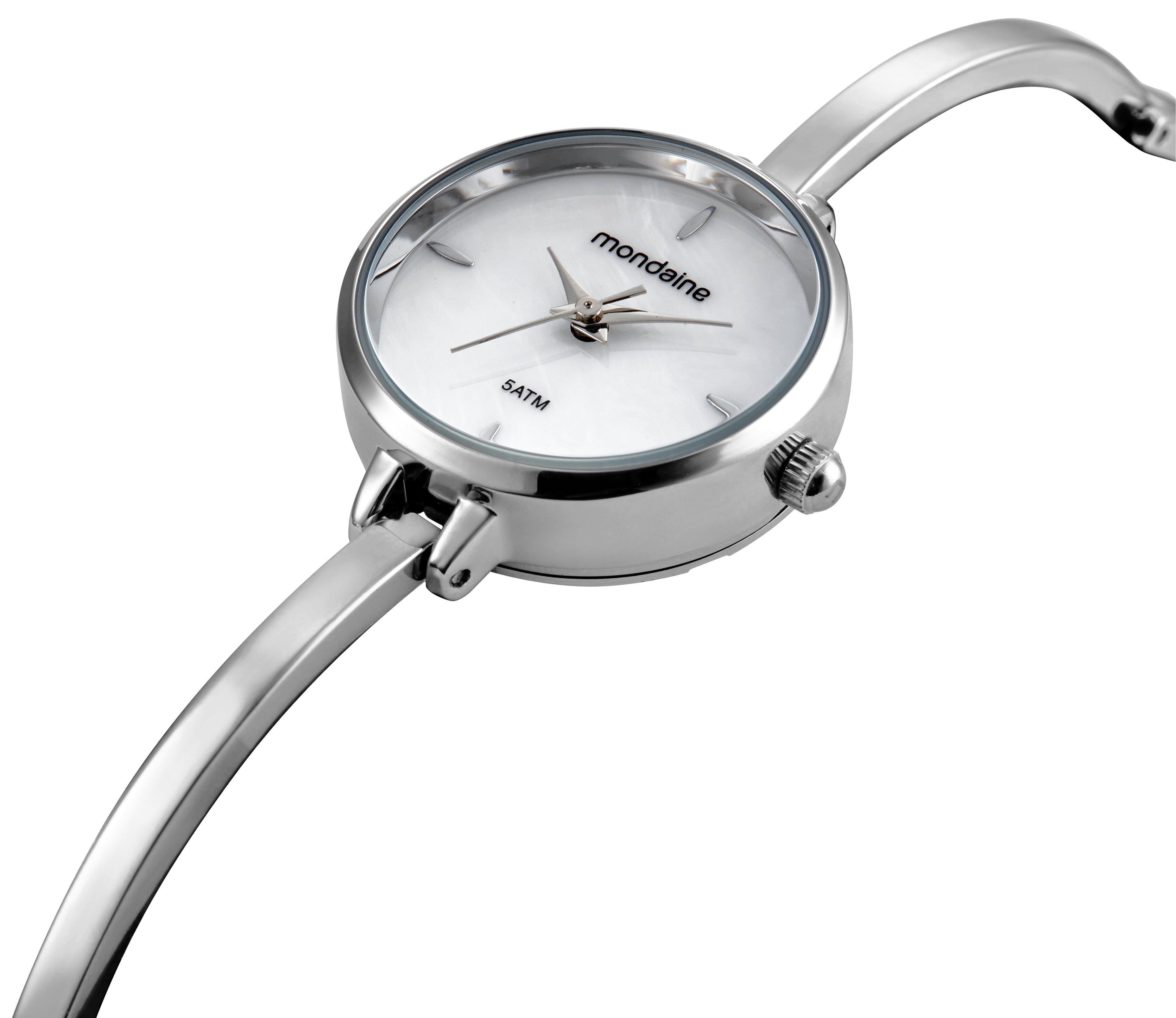 RELÓGIO FEMININO BRACELETE MADREPÉROLA PRATA MONDAINE - 32909L0MVNM3