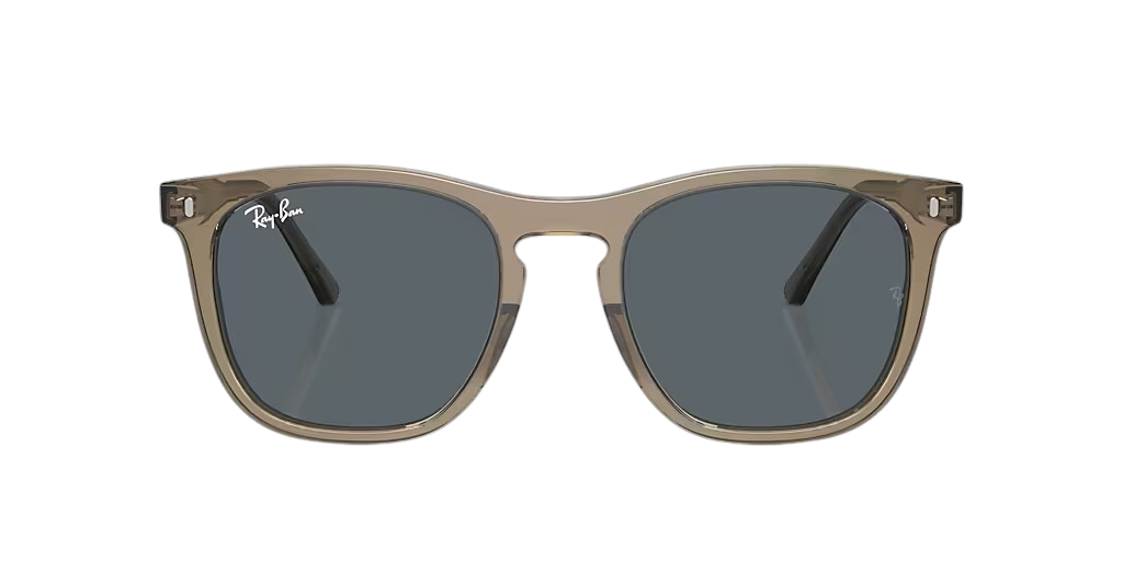ÓCULOS DE SOL RAY-BAN MARROM TRANSPARENTE COM LENTES AZUIS - RB2210