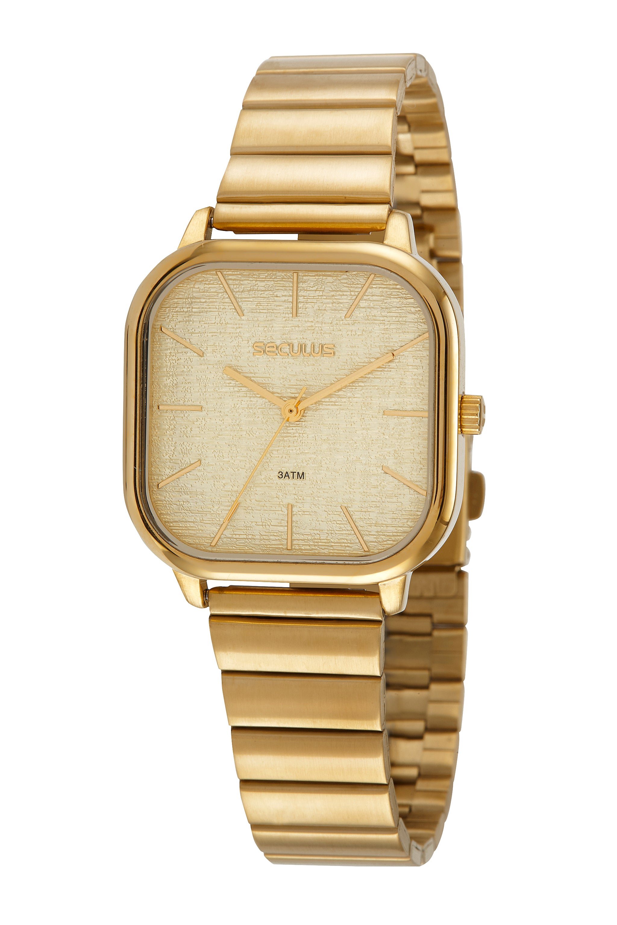 RELÓGIO FEMININO CLÁSSICO DOURADO SECULUS - 77110LPSVDS1