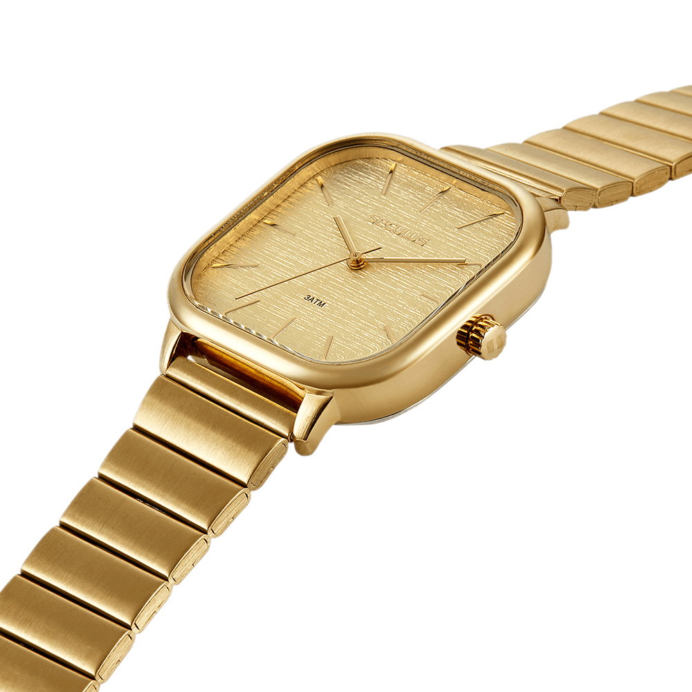 RELÓGIO FEMININO CLÁSSICO DOURADO SECULUS - 77110LPSVDS1
