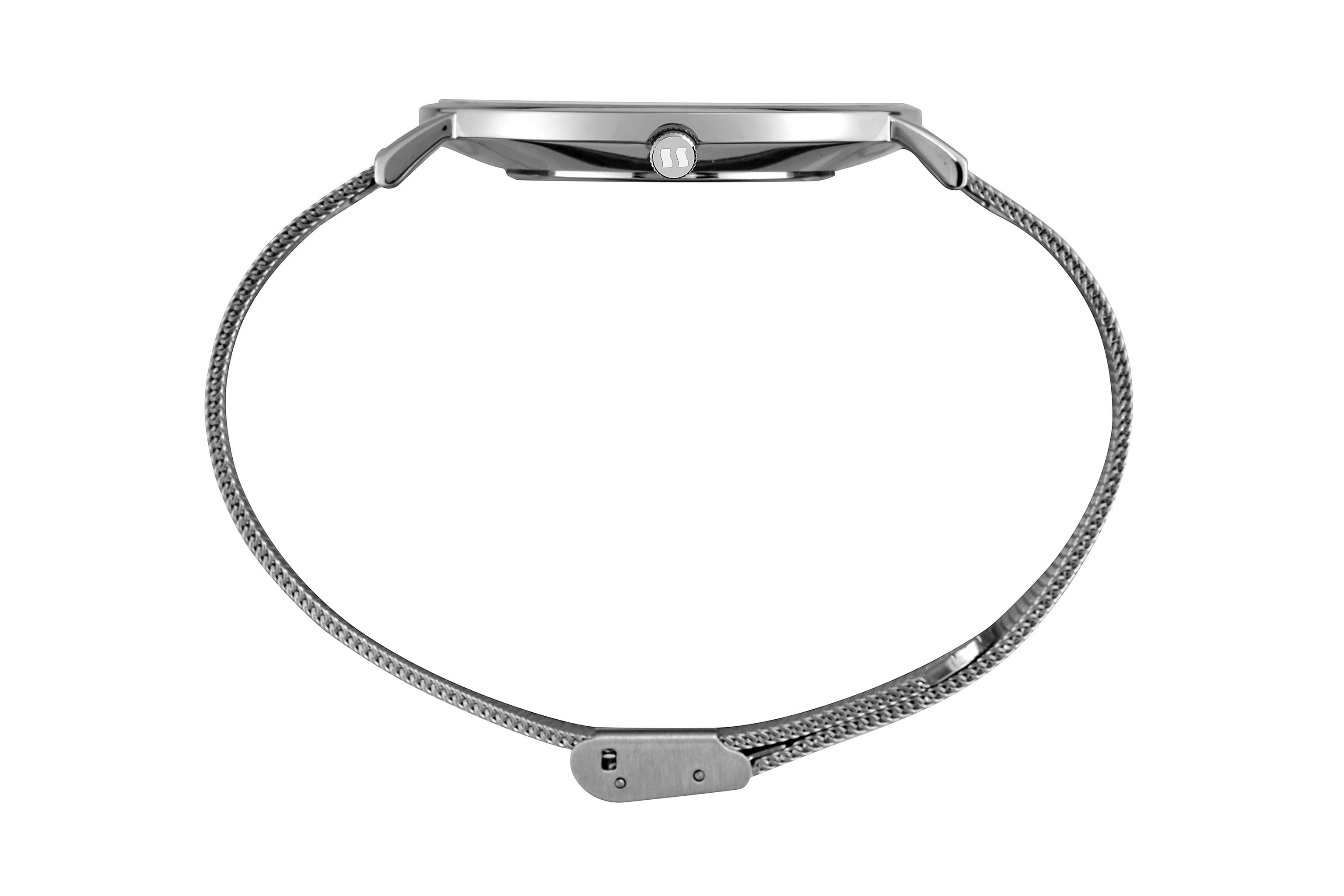 RELÓGIO MASCULINO SLIM MALHA DE AÇO PRATA SECULUS – 77181G0SVNA1