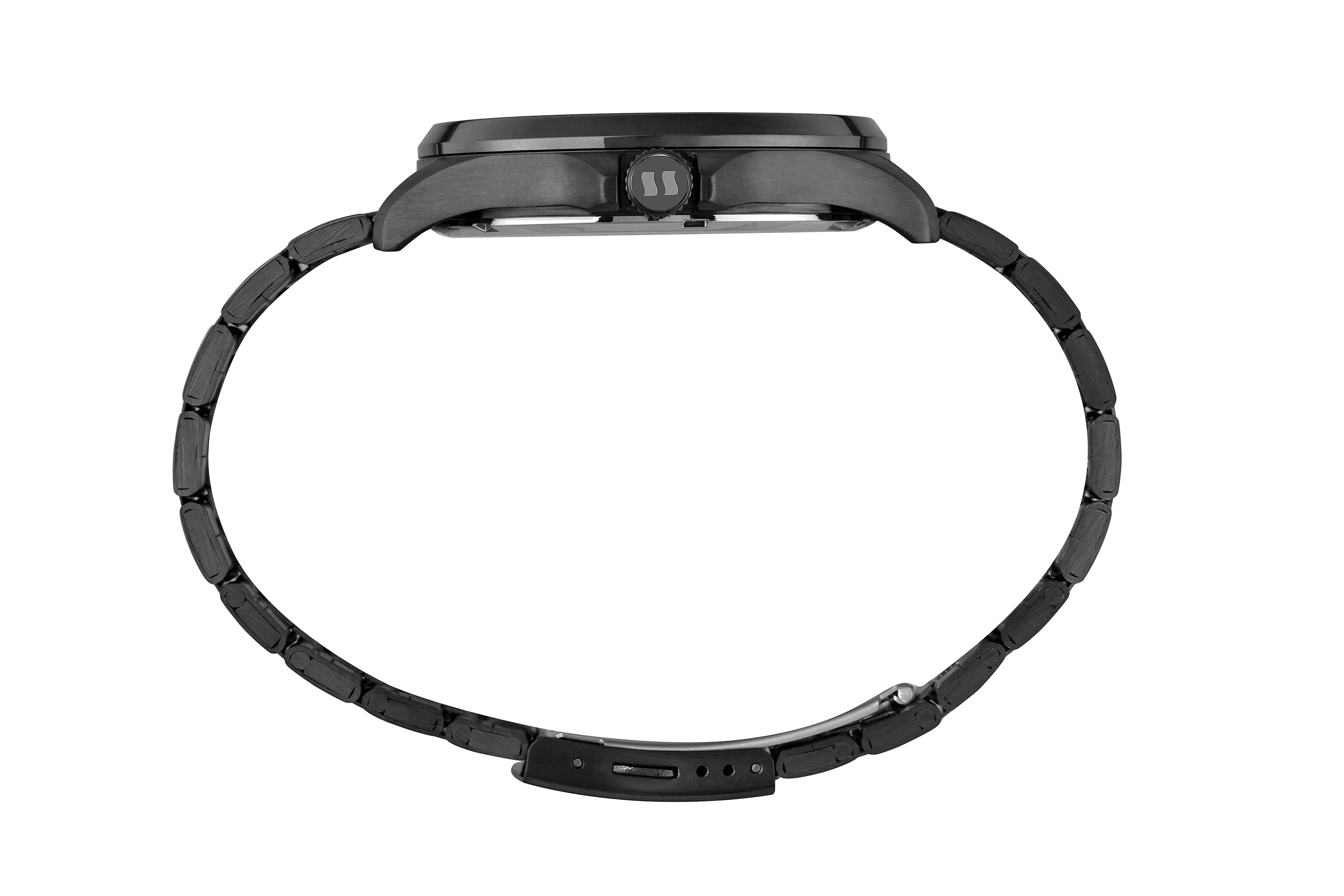 RELÓGIO MASCULINO AÇO CALENDÁRIO PRETO SECULUS – 77199GPSVPA4