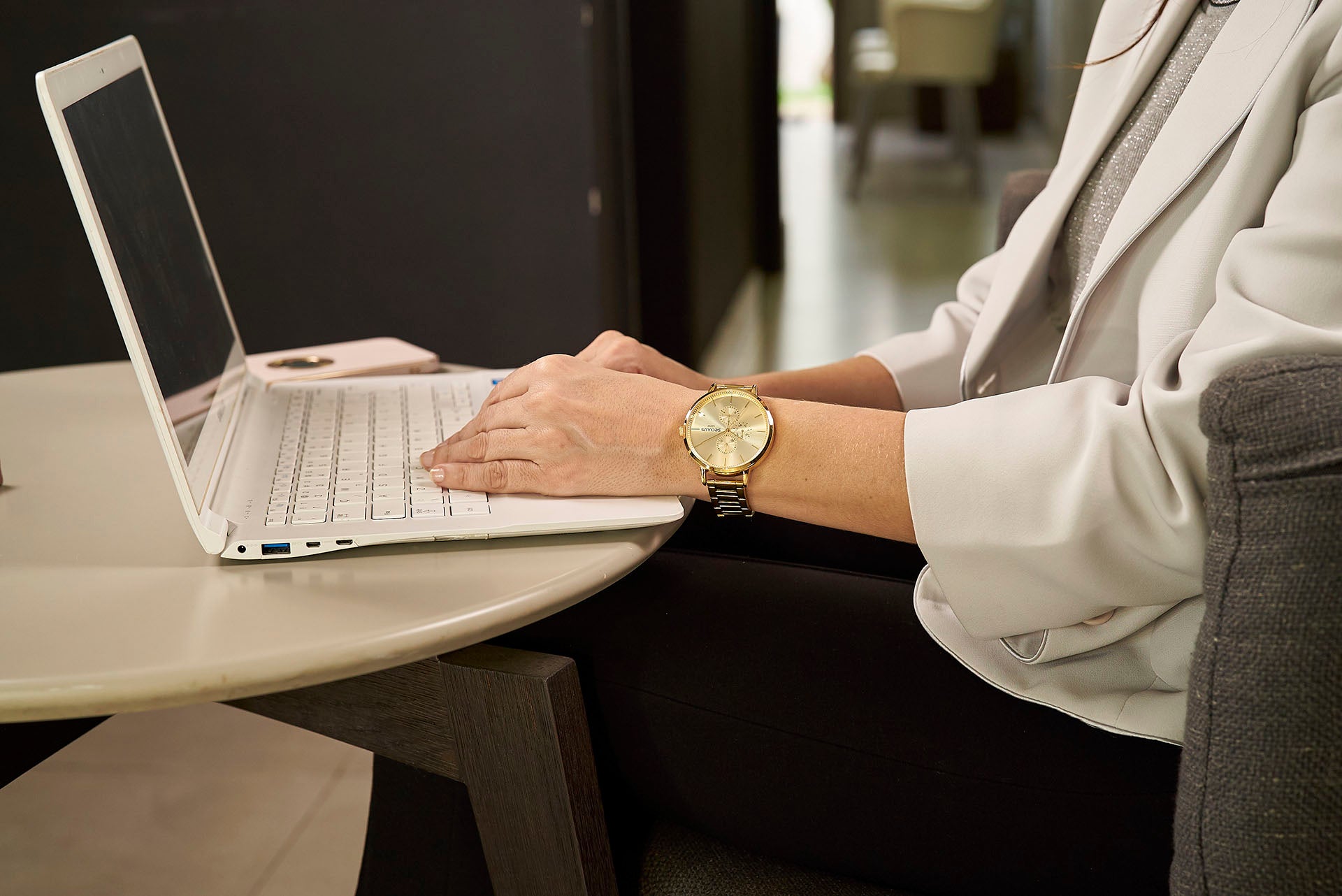 RELÓGIO DOURADO SECULUS - 77153LPSVDS1