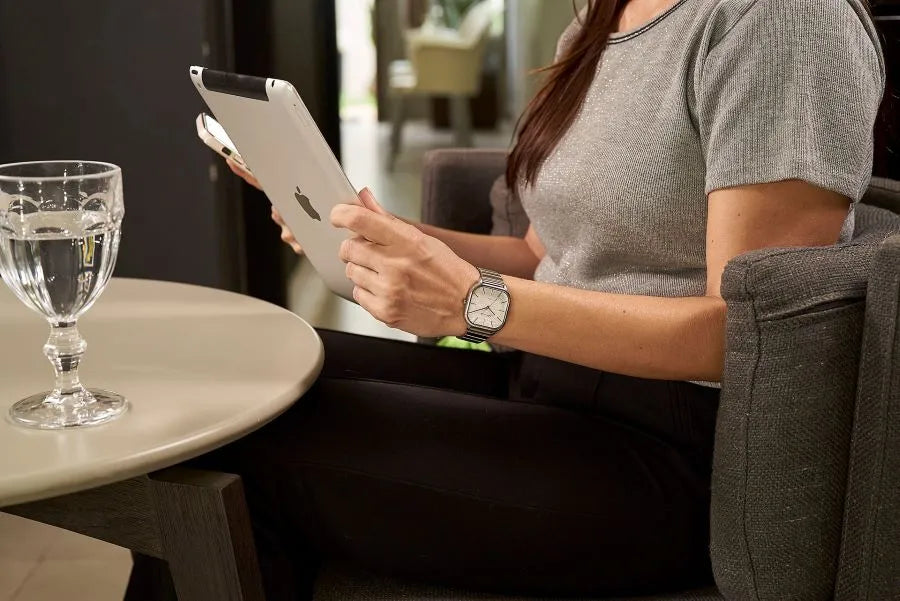 RELÓGIO FEMININO QUADRADO CLÁSSICO PRATA SECULUS - 77110L0SVNS3