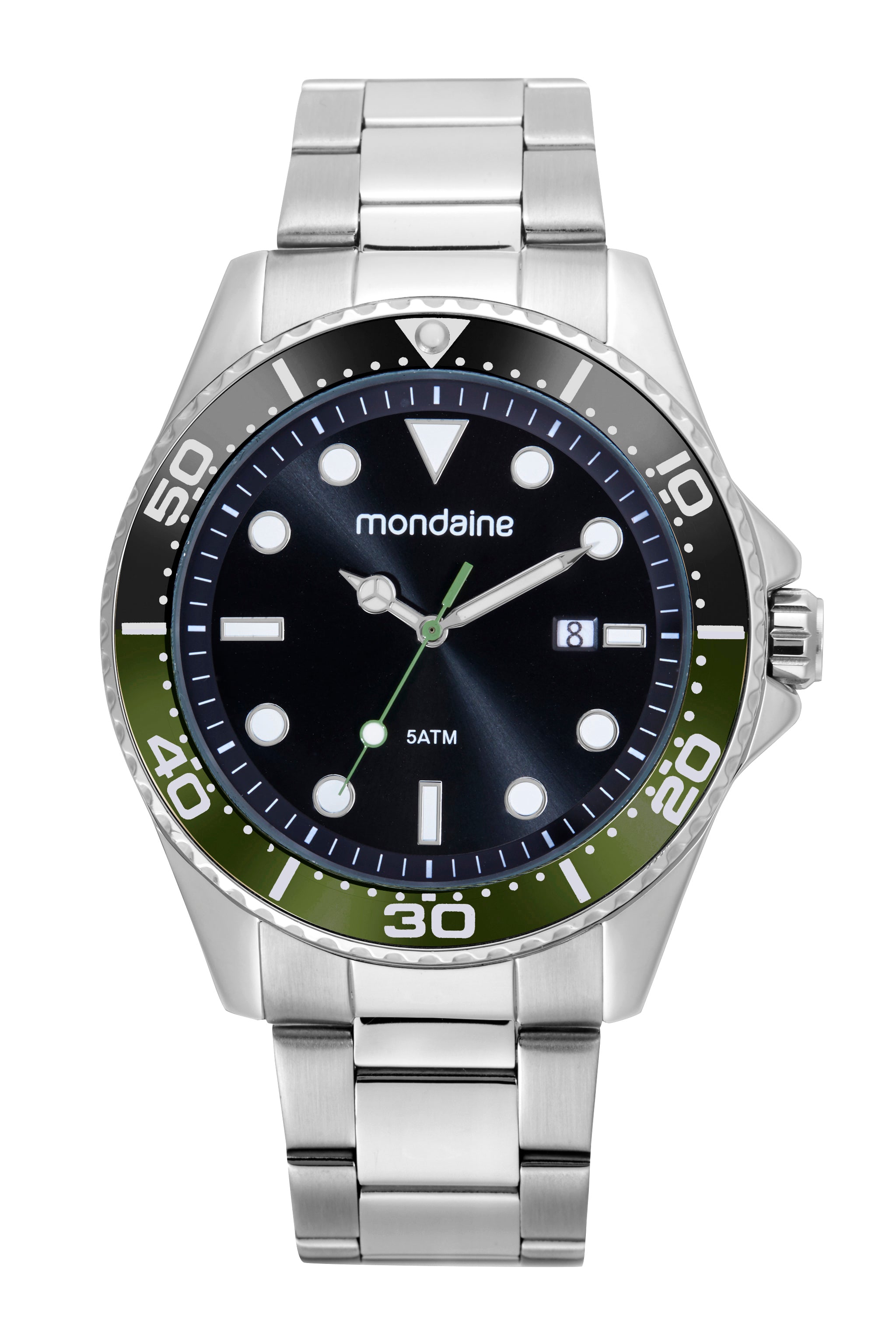 RELÓGIO MASCULINO AÇO CASUAL PRATA MONDAINE – 32507G0MVNE1