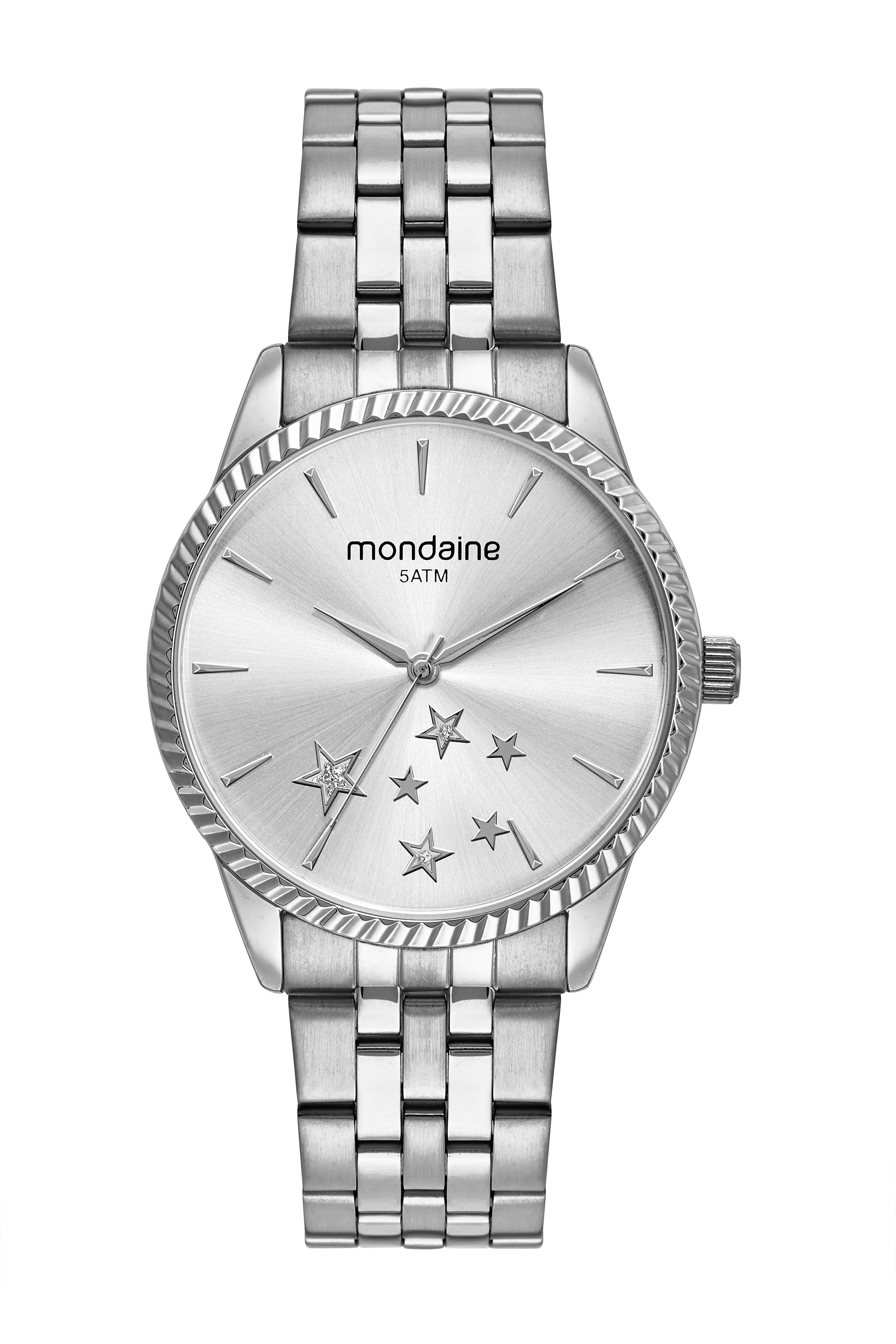 KIT RELÓGIO FEMININO MONDAINE + COLAR PRATA – 32536L0MKNE2K1