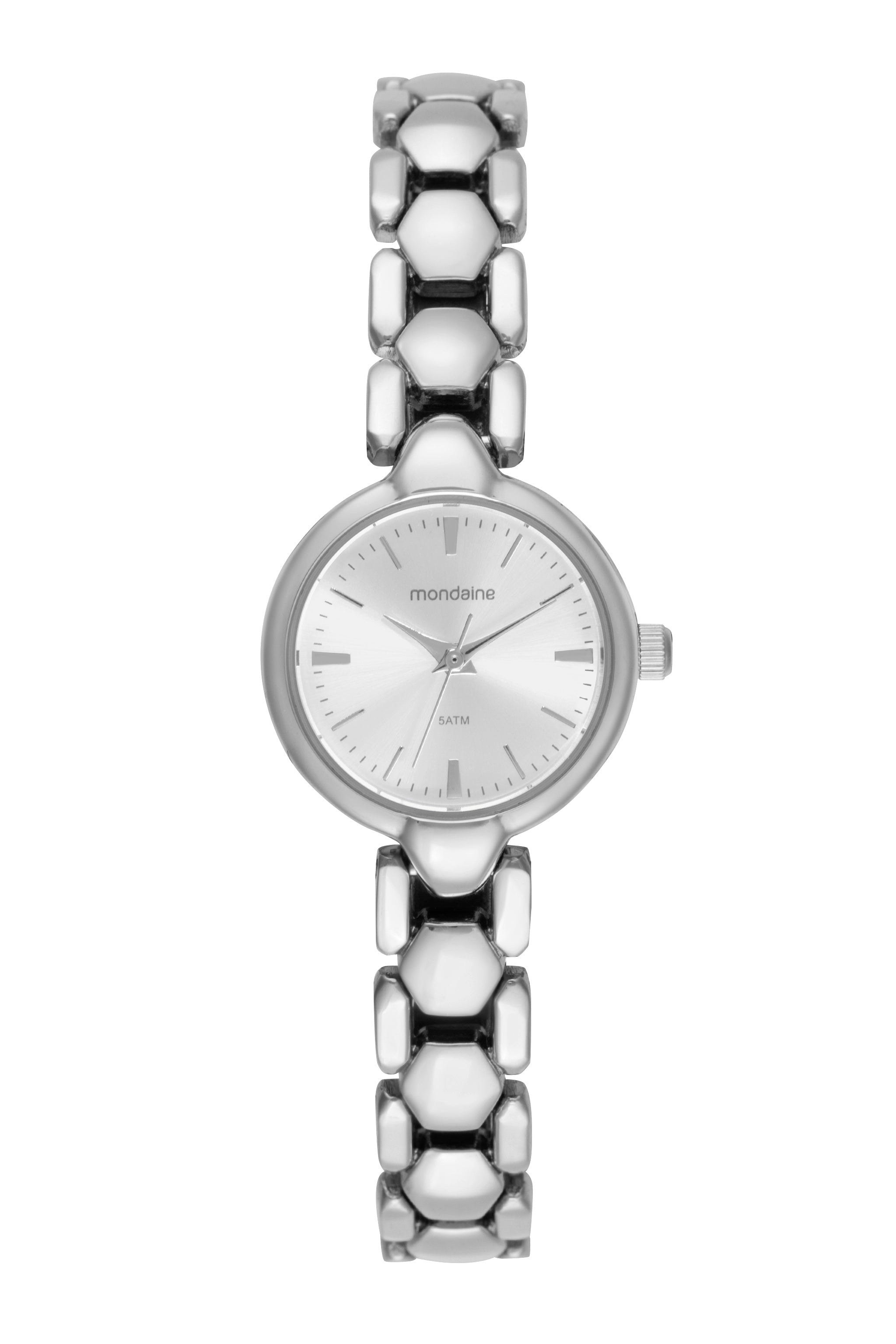 RELÓGIO FEMININO BRACELETE PRATEADO MONDAINE - 32916L0MVNM2