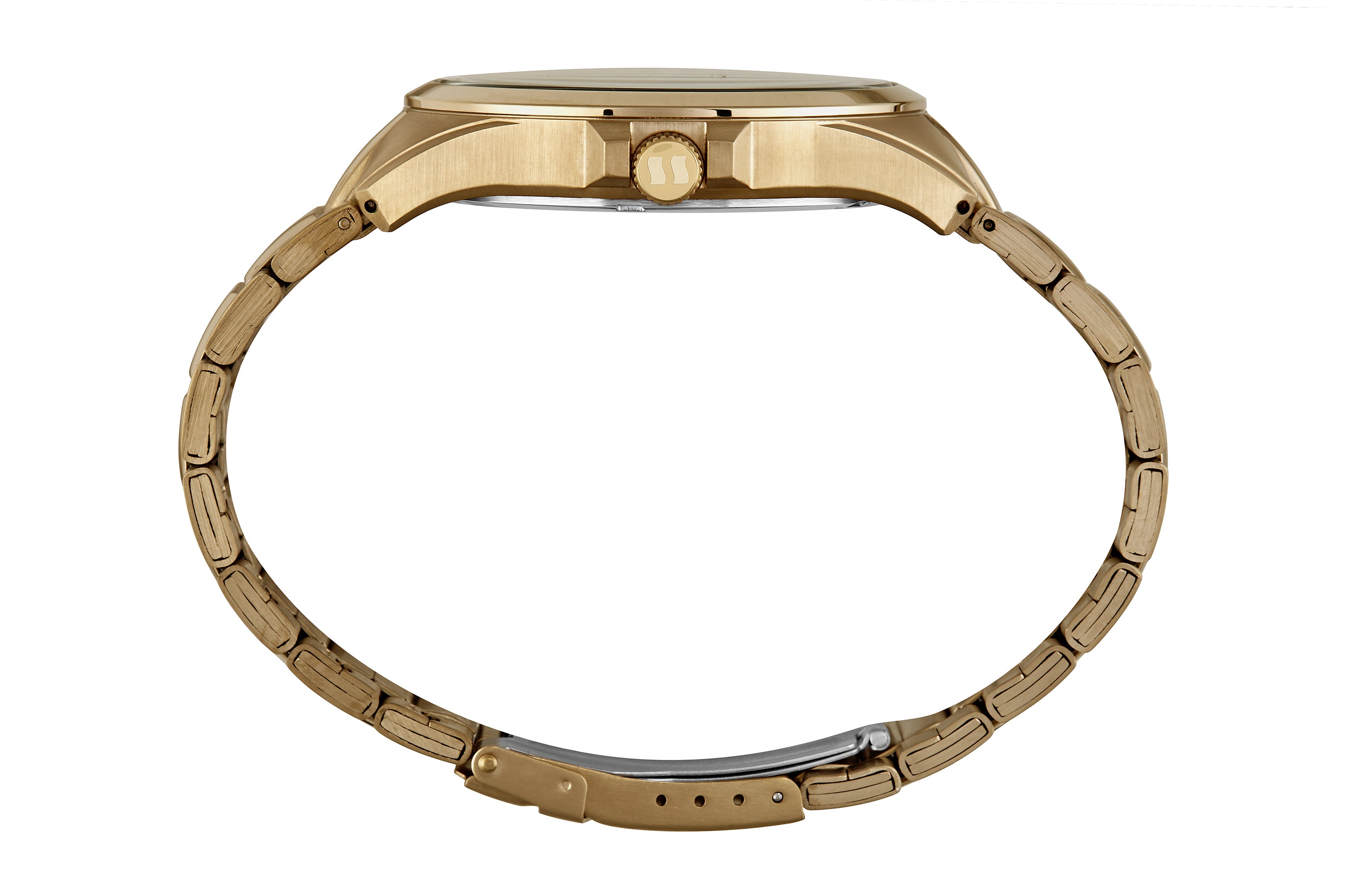 RELÓGIO MASCULINO AÇO VIDRO ABAULADO DOURADO SECULUS – 44234GPSVDA3