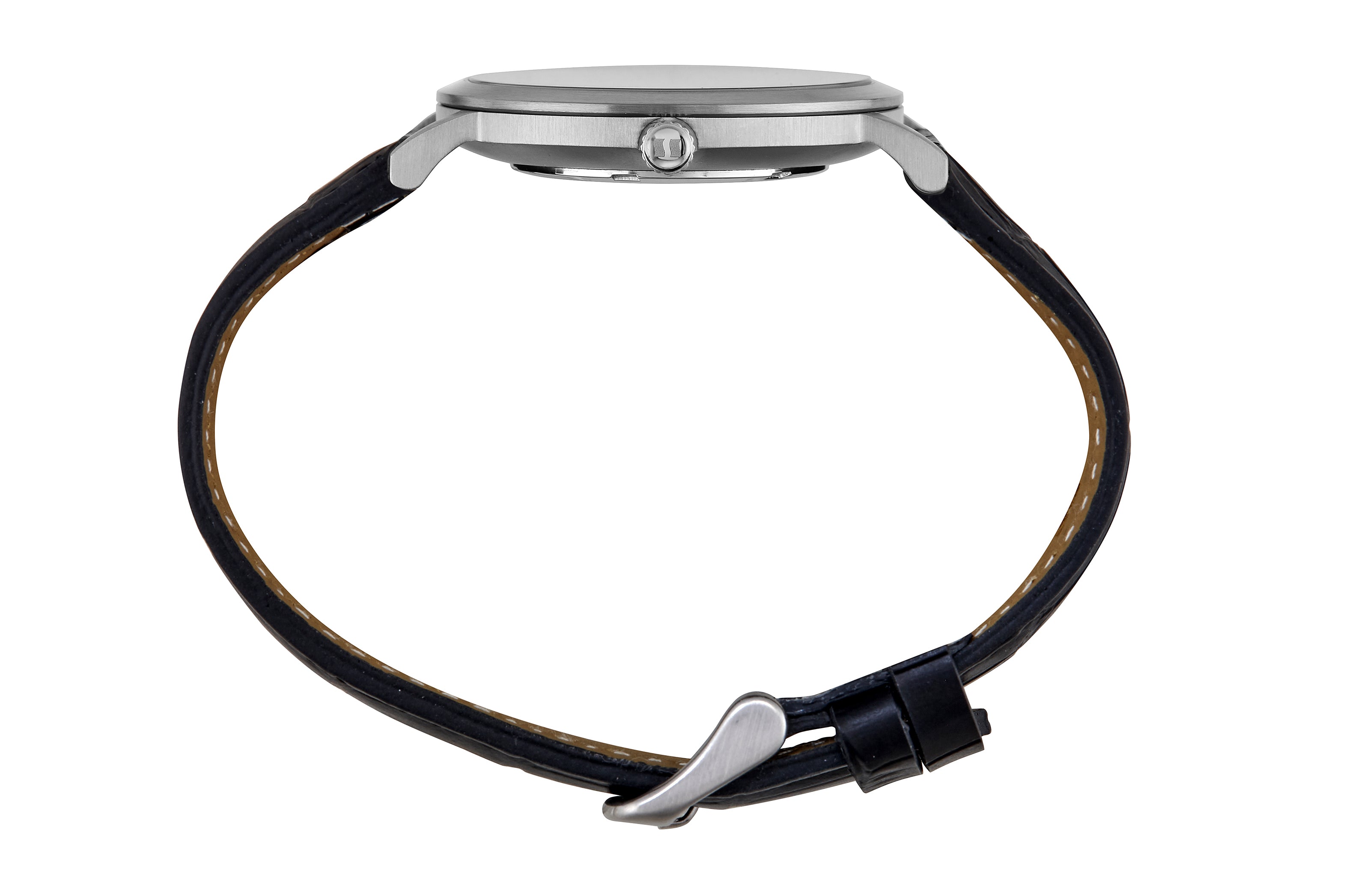 RELÓGIO MASCULINO SEMI SLIM COURO PRATA SECULUS – 44255G0SVNC1