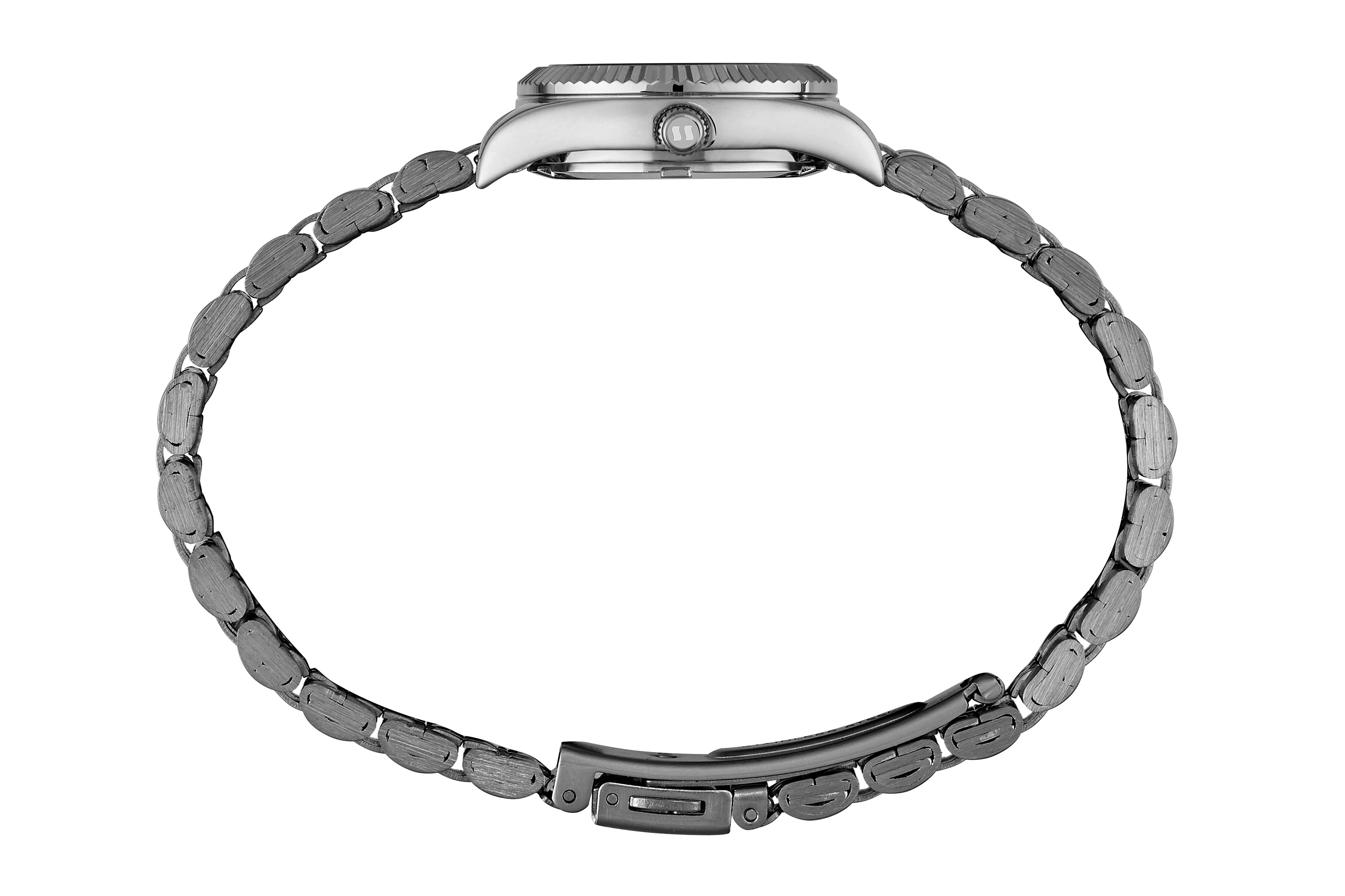 RELÓGIO FEMININO CRISTAIS CATRACA SERRILHADA PRATA SECULUS - 77256L0SVNA2